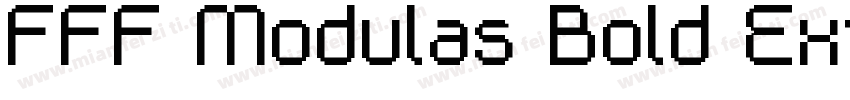 FFF Modulas Bold Extended字体转换